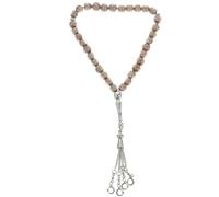 Hemobllo 1cm Purple Glass Islamic Prayer Bead Bracelet String for Women, Delicate Muslim Rosary Beads Chain for Religious Praying and Spiritual Use