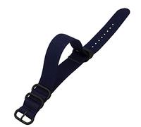 Hemobllo 1pc Adjustable Nylon Watch Strap Durable Canvas Wrist Band for Watches Replacement Strap Dark Blue Ergonomic Design for Comfort for Men and Women