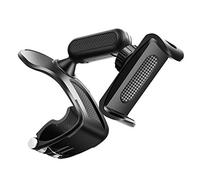 Hemobllo 1pc Rotating Car Phone Holder Versatile Dashboard Clip for Smartphones Mount Material Compatible Mobile Devices Black