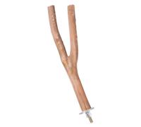 Hemobllo 1pc Wooden Curved Bird Stand for Parrot Perching and Grinding Small Random Natural Wood Fork Design for Birdcage Exercise and Playtime