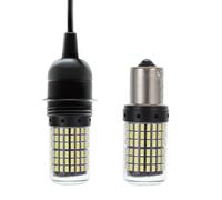 Hemobllo 1pcs Car LED Turn Signal Light Bulb 144smd3014 Anti Stroboscopic Decoding 12-24v Bay15s 1156 White Auto Turn Signal Lamp for Vehicle Indicator