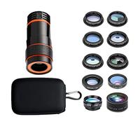 Hemobllo 1set Mobile Phone Camera Lens Kit Wide Angle Macro Fisheye High-definition Lens for Smartphones and Practical Design for Capturing Urban and Group Scenes