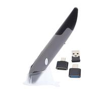 Hemobllo 2.4g Wireless Pen Mouse with USB Receiver, 4 Keys and Adjustable Stand, Portable Plastic Design with 1600dpi for Tablet and Laptop Use, Automatic Frequency Hopping Technology