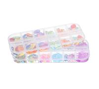 Hemobllo 2 Boxes Easter Polymer Clay Nail Art Decor Accessories DIY Small Manicure Ornaments for Festive Nail Art Supplies Adorable Easter Decorative Supplies for Party