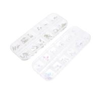 Hemobllo 2 Boxes Nail Art Studs Artificial Nails Decors for Women Graduation Party and Stage Performance