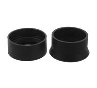 Hemobllo 2 Pairs Microscope Eyepiece Cover Rubber Eyepiece Guard Black Dust Cover Reusable Eye Protector for Stargazing and Professional Equipment