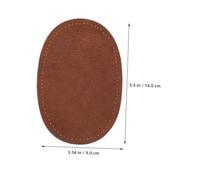 Hemobllo 2 Pairs Oval Elbow Patches Sew PU Leather Repair Appliques for Sweaters Jackets Shirts Easy DIY Patches for Clothing Mending