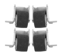 Hemobllo 2 Pairs Pinch Roller for Cassette Tape Machine Bearing Wheel Pulley Replacement for Audio Radio Tape Recorder Maintenance Compatible with Common Recorders