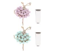 Hemobllo 2 Pcs Ballet Girl Car Perfume Decor Clips for Car Air Vent, Alloy Material Aromatherapy Diffuser with Delicate Appearance, for Long-distance Driving and Staying Alert