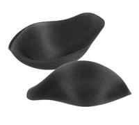 Hemobllo 2 Pcs Bulge Enhancer Pad, 3D Soft Polyester Swimwear Enhancing Cup for Trunk Briefs, Padded Underwear Insert for Sports and Daily Wear, Black