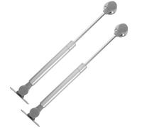 Hemobllo 2 Pcs Gas Strut Telescopic Support Rod Hydraulic Pressure Support, Silver Crs Abs, Ultra-Light Feel, Prevent Clamping, Silent Opening and Closing, Simple Installation