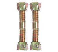 Hemobllo 2 Pcs Heavy Duty Swing Chair Screws for Hanging Egg Basket, Metal Mounting Bolts for Single & Double Lounger, Porch Hammock Replacement Hardware - Golden