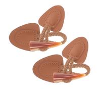 Hemobllo 2 Pcs Sew Faux Leather Toggle Closures with Resin Horn Buttons for Coats Jackets Shawls Classic Toggle Fasteners for DIY Sewing Accessories Easy Install Vintage Style
