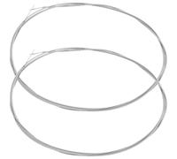 Hemobllo 2 Pcs Steel Dulcimer Strings Replacement, Universal Metal Dulcimer Accessory for Folk Instruments, Sturdy Steel Strings Suitable for Instrument Repair and Performance