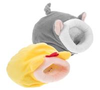 Hemobllo 2 Pcs Warm Small Animals Nest Set for Guinea Pigs and Hamsters, Plush and Cotton Cave Bed, Machine Washable, for Cold Weather and Play Random Color