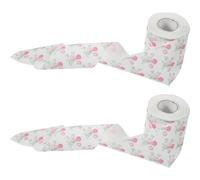 Hemobllo 2 Rolls Soft Toilet Roll with Delicate Patterns and Strong Cleaning Power, Assorted Colour Toilet Paper for Home and Office Bathroom Supplies, Wood Pulp Material, Multi- Decorative