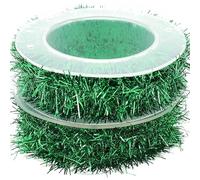 Hemobllo 2 Rolls Tinsel Garland Christmas Tree Hanging Decor Snowflake Pattern Ribbon 2.55x2.55x0.79in Plastic Festival Atmosphere Easy to Decorate for Kinds of Holidays