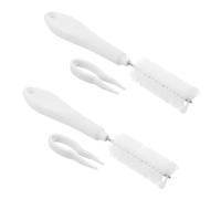 Hemobllo 2 Set Cat Water Fountain Cleaning Brushes and Tweezers for Silicone Tubes and Pipes, Plastic and Iron Tools that Remove Mineral Deposits and Reduce Disassembly, for Pet Dogs