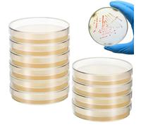 Hemobllo 20 Pcs 7cm Pre-poured Nutrient Agar Petri Plates for Microbial Culture Laboratory Agar Plates Suitable for Science Experiments and Tissue Culture
