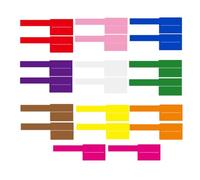 Hemobllo 20 Sheets Adhesive Cable Labels Colorful Cord Labels Self-Adhesive Identification Waterproof Tear-Resistant Stickers for Homes and Offices