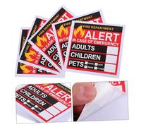 Hemobllo 20 Sheets Emergency Alert Rescue Decals for Windows and Doors Visible Safety Stickers for People and Pets Firefighter and Rescue Team Identification Accessory
