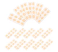 Hemobllo 20 Sheets of Beige Self-Adhesive Eyeglass Nose Pads with Anti-Skid Sponge Material, Soft Comfortable Nose Cushions for Glasses Support and Preventing Slippage