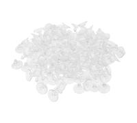Hemobllo 200pcs 19mm PVC Suction Cups, Removable Mushroom Head Sucker Pads for Glass Table, Window, Door, and Home Organization