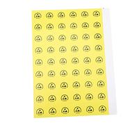 Hemobllo 200pcs Electrostatic Warning Stickers Self Adhesive ESD Static Caution Labels for Mechanical Equipment Safety Packaging and Electronic Devices