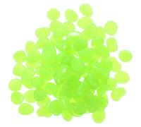 Hemobllo 200pcs Glow the Dark Pebbles Glow Pebbles Resin Green for Fish Tank and Yard Decorations Pond Decorations No Electricity Required Safety Improving Family