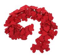 Hemobllo 200pcs Red Felt Hearts Confetti 2.9cm Cute Heart Shape Decorations for DIY Crafts, Valentine’s Day Table Decor, Wedding and Home Ornament Accents