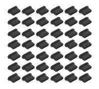 Hemobllo 200pcs Type-c Dust Plug Silicone Caps Phone Charging Port Covers Additional Protection Sleek Minimalist Black Compatible with Type-c Interfaces