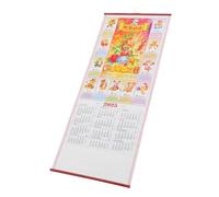 Hemobllo 2025 Snake Year Delicate Hanging Calendar Large Wall Calendar with Printing Multi-functional Design Paper Material and Hanging Rope for Wall Mounting Office Use