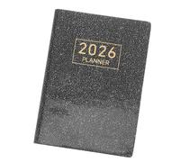 Hemobllo 2026 A7 Size Weekly Planner with Pu Cover, Mini Calendar Notepad for Daily and Monthly Schedule, Sturdy Binding and Easy to Carry, Elegant Compact Planner as Birthday or New Year
