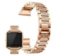 Hemobllo 20mm 22mm Quick Release Watch Strap for Women, Bling Diamond Rhinestone Metal Watch Band, Elegant Jewelry Bracelet Replacement Wristband for Smartwatch, Rose Gold