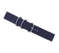 Hemobllo 20mm Navy Blue Nylon Watch Strap with 2-joint Webbing Replacement Wristband Compatible for Men’s Watches Sturdy for Everyday Use