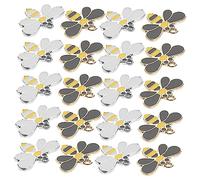Hemobllo 20pcs Alloy Bee Charms Jewelry Making Pendants Delicate Bee Pendant Charms for Bracelet Making Supplies