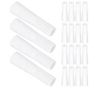 Hemobllo 20pcs Blind Wand Handle Wand End Handle White Pom Material Technology Lightweight Reusable No Tools Required Window Treatment Hardware for Vertical Blinds