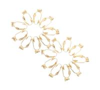 Hemobllo 20pcs Clip Ear Cuff Converters with Screw Tightening Copper Coated Non Pierced Ear Clip Findings for Womens DIY Fashion Jewelry Secure Fit for Everyday Wear