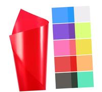 Hemobllo 20pcs Colour PET Gel Filter Sheets 29.7x21cm Double-Sided Film Easy to Cut For Photography Clothes Making and Stage Performance