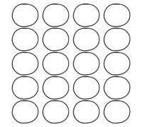 Hemobllo 20pcs Condenser Microphone Shock Mount Rubber Bands | Black Rubber Rings, Vibration Absorption and Easy Installation, for Home Setups and Vocal Recordings
