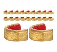 Hemobllo 20pcs Copper Bow String Nocking Buckles Clips for Compound Bow Accessories Archery Bowstring Set for Target Shooting and Tuning