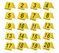 Hemobllo 20pcs Evidence Markers with Measurement Scale and Numbered Crime Scene Placards, Plastic Forensic Evidence Tags for Investigation and Collection, Size 7.50x7.50x7.00cm