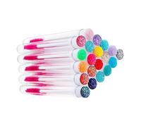 Hemobllo 20pcs Eyelash Brush Tubes and Empty Mascara Wands Set, Mixed Color Lash Extension Makeup Tool Kit with Refillable Eyelash Cream Containers for Professional Eye Random Color