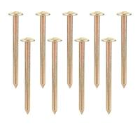 Hemobllo 20Pcs Galvanized Survey Marker Stakes Low Profile Garden Ground Nails for Property Line and Outdoor Survey Use