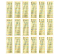 Hemobllo 20pcs Guitar Fretboard Sticker for Beginners Pvc Material Easy to Peel and Not Easy to Fall off Khaki Colour Suitable for Folk and Electric Guitar Practice and Learning