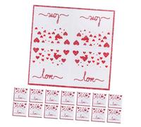 Hemobllo 20pcs Heart Shaped Paper Napkins Romantic Love Print Absorbent Decorative Party Supplies for Valentine's Day Wedding Bridal Shower Birthday Celebration