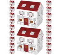 Hemobllo 20pcs House Shaped Candy Box Candy Mini Box White Cardboard House-shaped and Biscuits Gifting Purposes Nordic Style