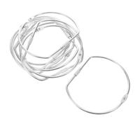 Hemobllo 20pcs Inch D Shape Metal Binder Rings with Screw Lock Mechanism Large Openable Iron Binding Rings for A4 Paper and Index Cards for Meeting Handouts and Multisection Notebooks