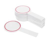Hemobllo 20Pcs Mini Handheld Scoreboard Dry Erase Boards Blank Writing Paddle for Classroom Voting Auction Wear Marker Boards for Repeated Use Random Color