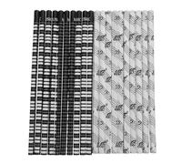 Hemobllo 20pcs Musical Note Theme Wooden Pencils, Hexagonal Natural Wood Writing Pencils with Black Piano Keys and White Treble Clef Designs, School Supplies and Classroom Use